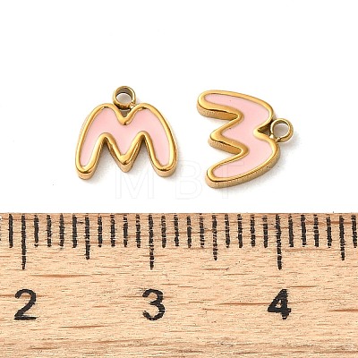 304 Stainless Steel Enamel Charms STAS-L022-292G-M-1
