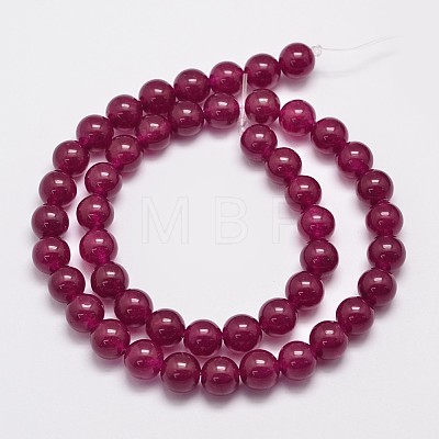 Natural & Dyed Malaysia Jade Bead Strands X-G-A146-8mm-A15-1