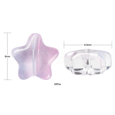 Transparent Glass Beads GLAA-FS0001-02-1