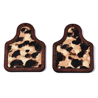 Eco-Friendly Cowhide Leather Big Pendants FIND-N049A-09A-01-1