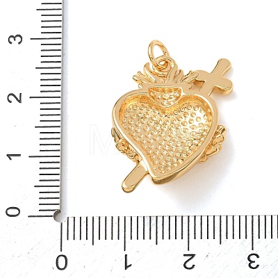 Brass Pendants KK-CBAED11-01B-G-1