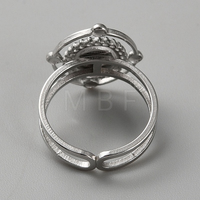 304 Stainless Steel Cuff Ring Findings FIND-WH0148-125B-P-1