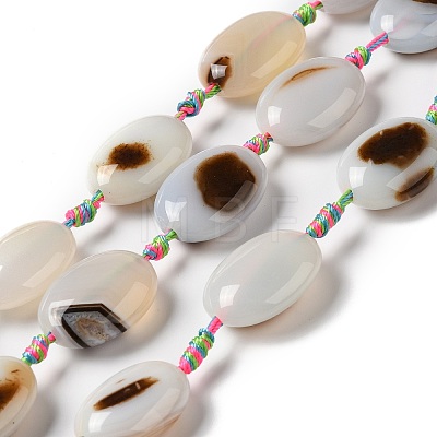 Natural Agate Beads Strands G-K334-02-1