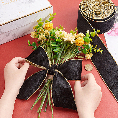 10 Yards Polyester & Cotton Ribbons OCOR-WH0080-74-1