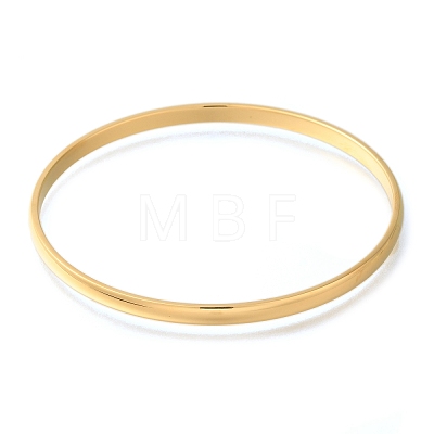Ion Plating(IP) 304 Stainless Steel Plain Bangles BJEW-L664-024E-G-01-1