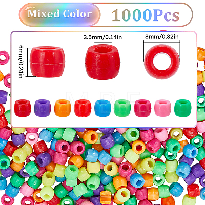 SUNNYCLUE Plastic Beads KY-SC0001-90-1