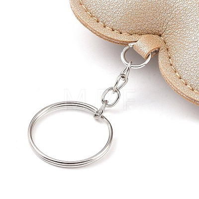 PU Leather Keychain AJEW-L032-01F-1