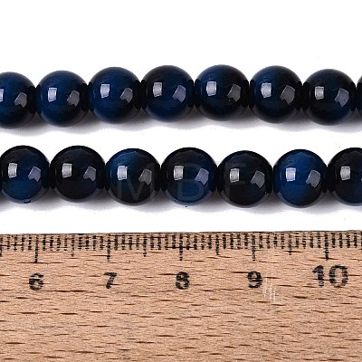 Imitation Tiger Eye Glass Beads Strands GLAA-Q106-03A-B10-1