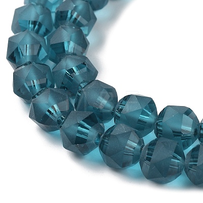 Electroplate Transparent Glass Beads Strands EGLA-I018-FA02-1