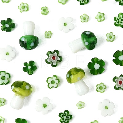 156Pcs 9 Styles Handmade Millefiori Glass Bead Strands LAMP-FS0001-49-1