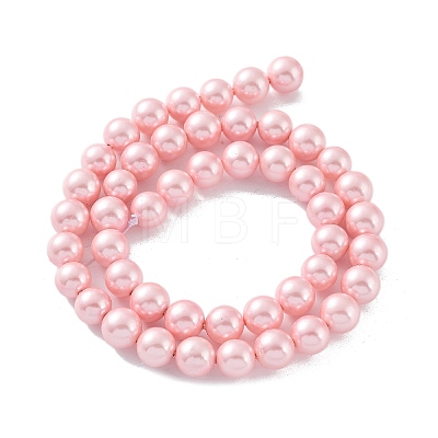 Shell Pearl Bead Strands BSHE-L025-06-8mm-1