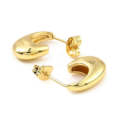 Brass Teardrop Stud Earrings EJEW-K254-04G-1