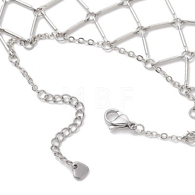 Brass Cable Chains Ring Bracelets for Women BJEW-JB11580-02-1