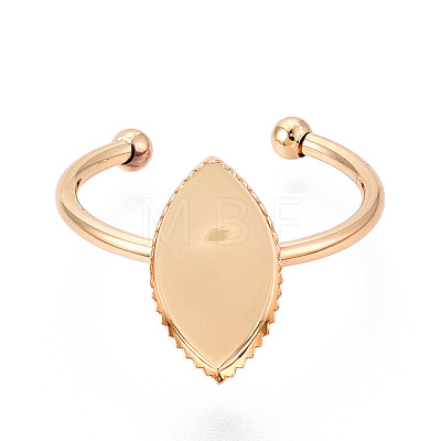 Brass Cuff Ring Findings KK-N276-03E-G-1
