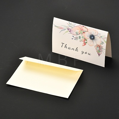 Paper Thank You Greeting Cards and Envelopes DIY-L055-01-1