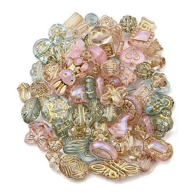 60G 3 Colors Transparent Acrylic Beads MACR-FP0001-15-1