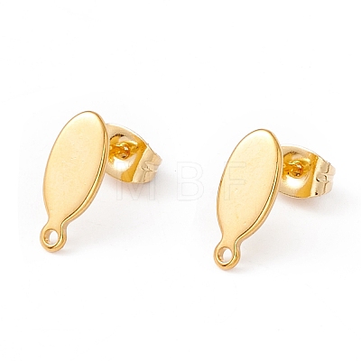 201 Stainless Steel Stud Earring Findings EJEW-A071-28G-1