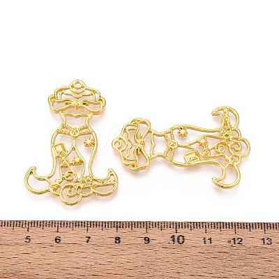 Alloy Open Back Bezel Big Pendants PALLOY-CJC0004-14G-1