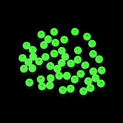 Opaque Luminous Acrylic Beads OACR-G038-06F-1