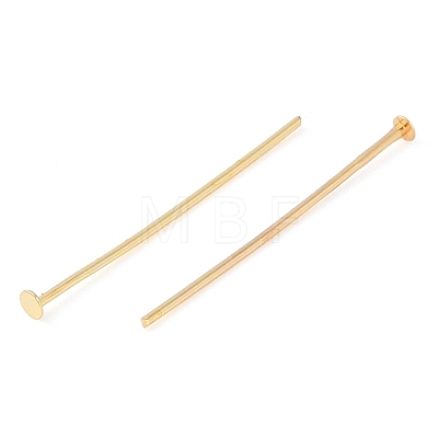 Brass Flat Head Pins KK-N254-47C-G-1