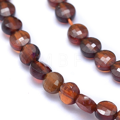 Natural Orange Garnet Beads Strands G-E530-07AB-1