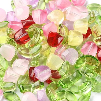 100Pcs 6 Colors Handmade Lampwork Beads LAMP-CJ0001-44-1