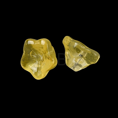 Baking Paint Transparent Glass Beads GLAA-T025-81C-03-1