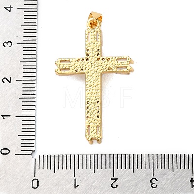 Brass Micro Pave Cubic Zirconia Pendants KK-A212-02D-G-1