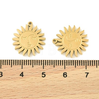 304 Stainless Steel Pendants STAS-H251-02B-G-1