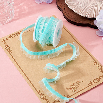 5 Yards Velvet Organza Ribbon SRIB-TA0001-40-1