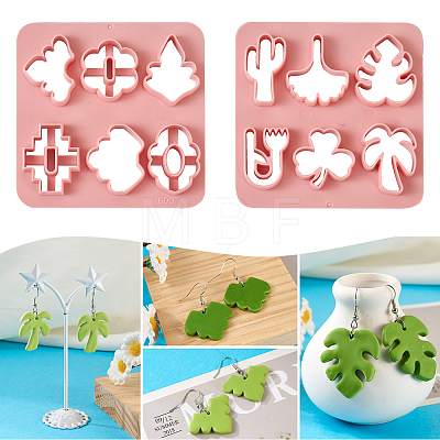 2Pcs ABS Plastic Clay Molds DIY-TA0004-57-1