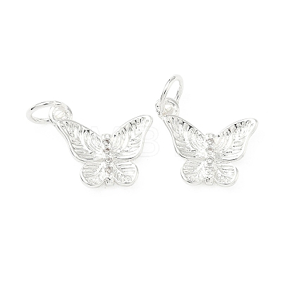 Brass Micro Pave Cubic Zirconia Charms KK-H532-15S-1