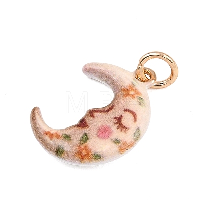 Brass Enamel Pendants ENAM-I087-03C-1
