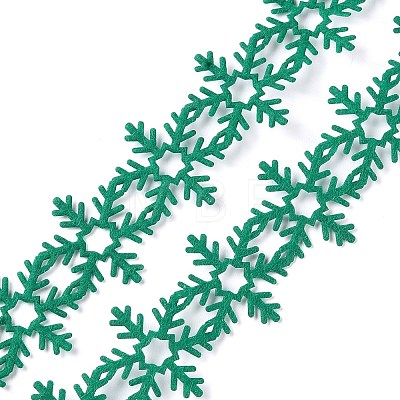 Christmas Snowflake Felt Lace Trim OCOR-D013-03A-1