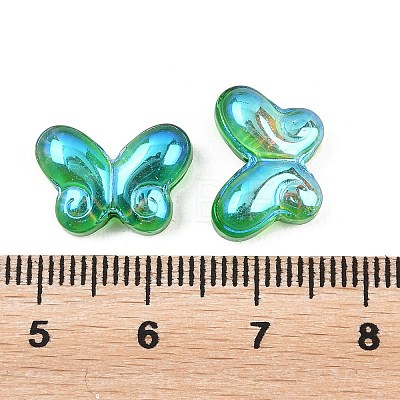 AB Color Plated Transparent Glass Beads GLAA-Z020-01H-1