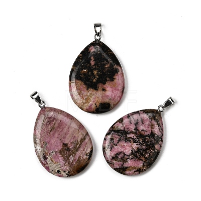 Natural Rhodonite Pendants G-F820-14P-02-1