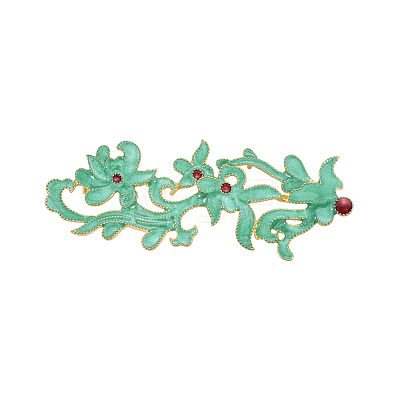 Chinese Style Alloy Enamel Chandelier Components Links X-ENAM-E329-63C-G-1