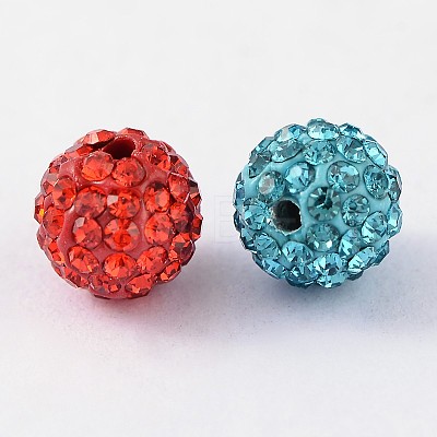 Grade A Rhinestone Pave Disco Ball Beads RB-Q101-M-1