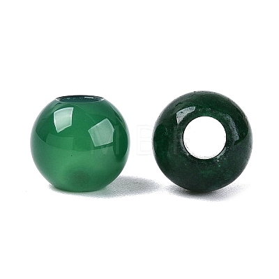 Natural White Jade European Beads G-Q607-01A-05-1