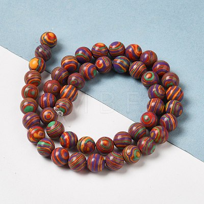 Synthetic Malachite Dyed Beads Strands G-P507-02A-03-1