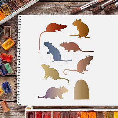 Large Plastic Reusable Drawing Painting Stencils Templates DIY-WH0202-185-1