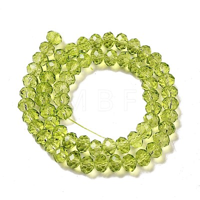 Transparent Baking Paint Glass Beads Strands DGLA-A034-T8mm-D05-1