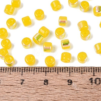 FGB Imitation Jade Colours Glass Seed Beads SEED-Q040-07A-C03-1