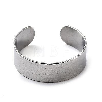 304 Stainless Steel Cuff Rings STAS-M333-04A-P-1