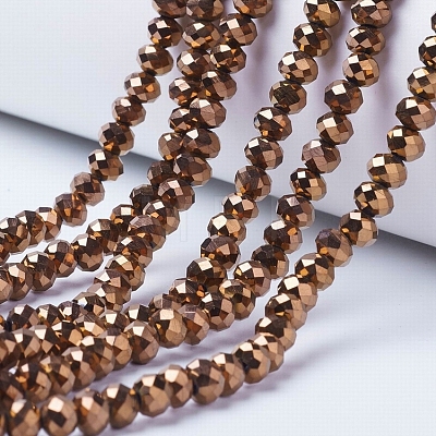 Electroplate Transparent Glass Beads Strands LS-EGLA-A034-T1mm-UA04-1
