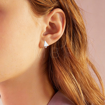 10Pcs 5 Styles 304 Stainless Steel & Brass Cuff Earrings EJEW-HS0001-44A-1