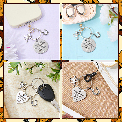 6Pcs Alloy Keychains KEYC-SW00044-1