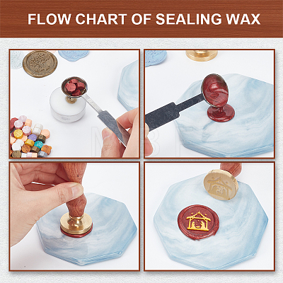 Christmas Wax Seal Stamp Set AJEW-WH0208-1310-1