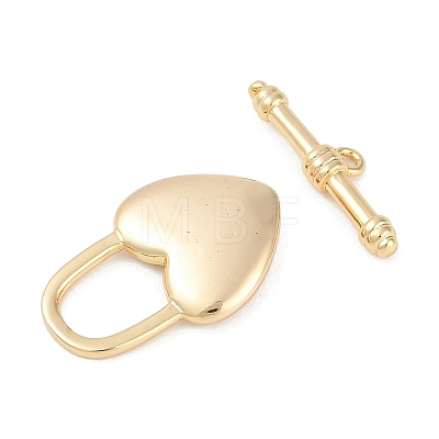 Brass Toggle Clasps KK-K391-18G-1