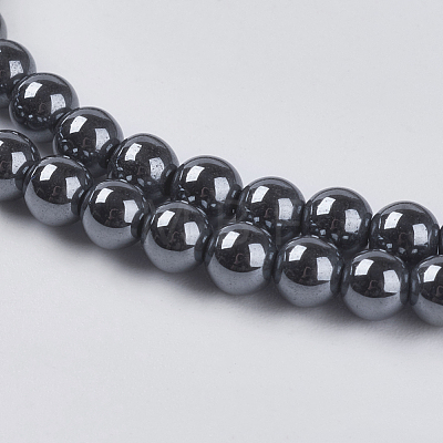 Non-magnetic Synthetic Hematite Beads Strands X-G-H1073-1-1